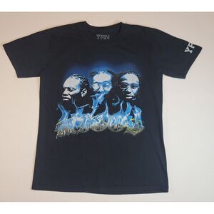 YRN Young Rich‎ Nation MIGOS T-Shirt Mens Medium. Navy Hip-Hop Rap Tee